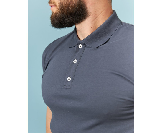 Зображення 3 Медичне поло чоловіче темно-сіре р. 2XL, "БІЛИЙ ХАЛАТ" 148-408-700, Розмір: 2XL, Цвет: темно-сірий