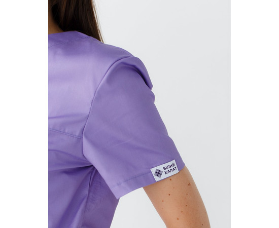 Зображення 4 Медична сорочка жіноча Топаз лавандова р. 48, "БІЛИЙ ХАЛАТ" 164-353-705, Розмір: 48, Цвет: лавандовий