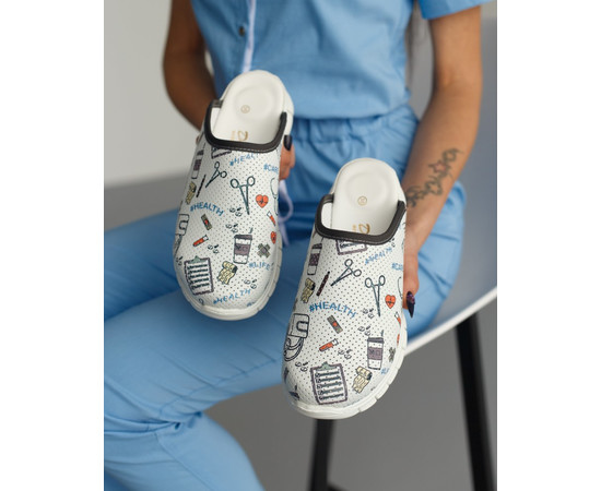 Изображение 4 Обувь медицинская сабо Health white c подошвой Lite р. 39, "БЕЛЫЙ ХАЛАТ" 149-375-580, Размер: 39, Цвет: health white