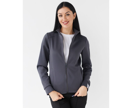 Зображення 6 Медична кофта жіноча Грейс темно-сіра р. M, "БІЛИЙ ХАЛАТ" 455-408-923, Розмір: M, Цвет: темно-сірий