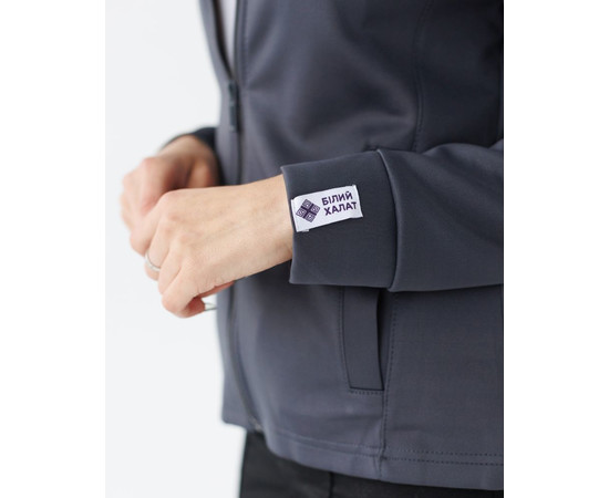 Зображення 5 Медична кофта жіноча Грейс темно-сіра р. XL, "БІЛИЙ ХАЛАТ" 455-408-923, Розмір: XL, Цвет: темно-сірий