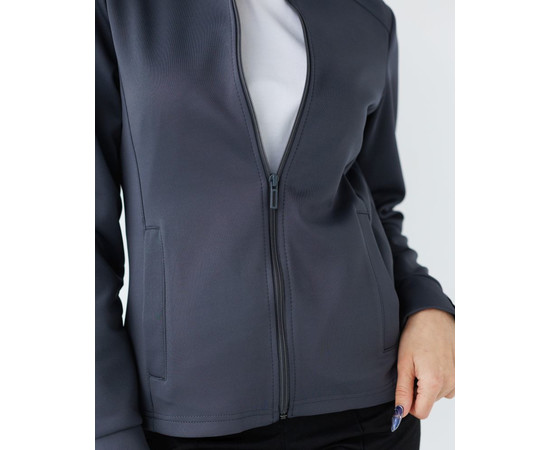 Зображення 4 Медична кофта жіноча Грейс темно-сіра р. XL, "БІЛИЙ ХАЛАТ" 455-408-923, Розмір: XL, Цвет: темно-сірий