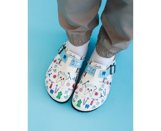 Зображення 3 Взуття медичне сабо ортопедичні SMILE р. 41, "БІЛИЙ ХАЛАТ" 176-324-607, Розмір: 41, Цвет: smile