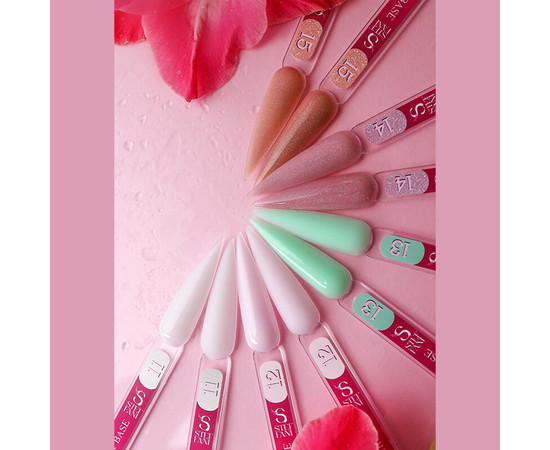 Зображення 2 База камуфлююча для гель-лаку Steffani Cover Base №13 світлий синювато-зелений, 9 мл, Об'єм (мл, г): 9, Колір: 13