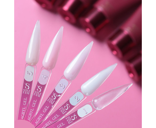 Зображення 3 Акрил-гель Steffani Acryl Gel №01 Clear прозорий, 30 мл, Об'єм (мл, г): 30, Колір: 01