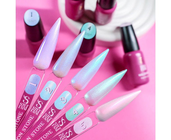 Изображение 2 Топ для гель-лака без липкого слоя Steffani Top Moon Stone №03 голубой жемчуг, 17 мл, Объем (мл, г): 17, Цвет: 03