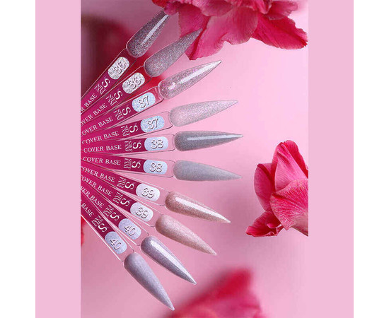 Изображение 2 База камуфлирующая для гель-лака Steffani Cover Base №38 светоотражающий серый с шимером, 17 мл, Объем (мл, г): 17, Цвет: 38