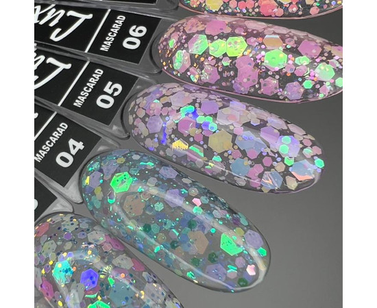 Изображение 2 Глиттерный гель LUXTON Mascarad №05, 5 мл, Объем (мл, г): 5, Цвет: 05