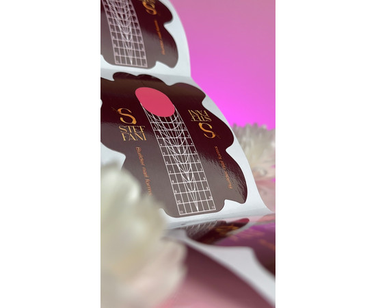Изображение 2 Формы для наращивания ногтей нижние Steffani Builder Nail Forms коричневые, 500 шт,