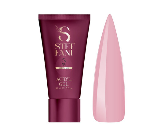 Зображення  Акрил-гель Steffani Acryl Gel №04 світло-рожевий, 30 мл, Об'єм (мл, г): 30, Колір: 04