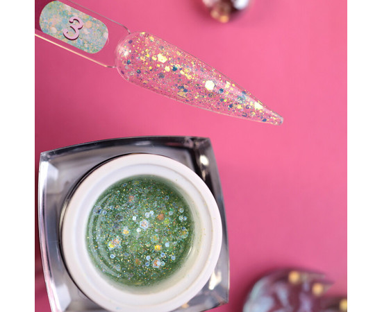 Зображення 2 База Steffani Glitter Base №03, 10 мл, Об'єм (мл, г): 10, Колір: 03