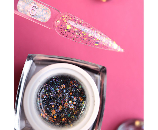 Зображення 2 База Steffani Glitter Base №06, 10 мл, Об'єм (мл, г): 10, Колір: 06