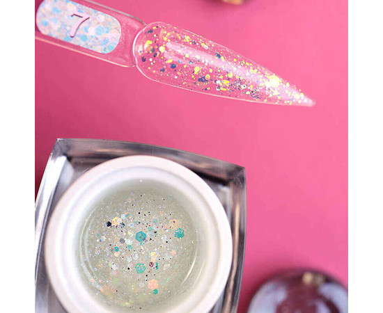 Зображення 2 База Steffani Glitter Base №07, 10 мл, Об'єм (мл, г): 10, Колір: 07