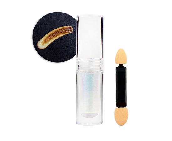 Зображення 2 Рідка втирка для нігтів Steffani Liquid Chrome Powder 01 золото, 2 г, Об'єм (мл, г): 2, Колір: 01