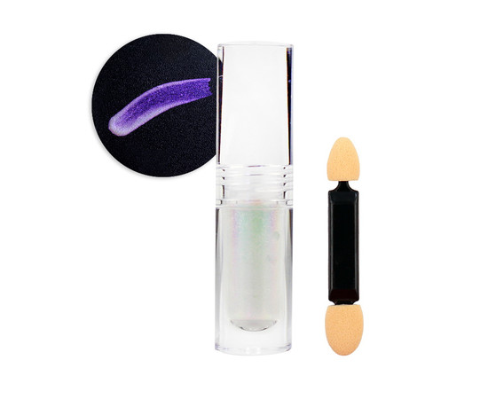 Зображення 2 Рідке втирка для нігтів Steffani Liquid Chrome Powder 04 фіолетовий, 2 г, Об'єм (мл, г): 2, Колір: 04