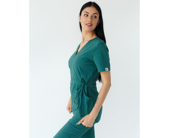 Изображение 3 Медицинский костюм женский Рио зеленый р. 44, "БЕЛЫЙ ХАЛАТ" 135-350-707, Размер: 44, Цвет: зеленый