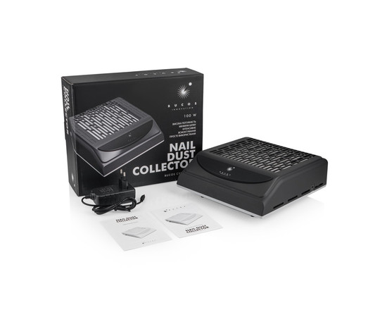 Зображення 2 Витяжка для манікюру Bucos Cyclone V2 з НЕРА-фільтром, 100 Вт, графіт