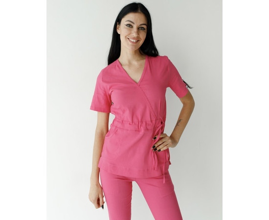 Зображення 2 Медичний костюм жіночий Ріо рожевий р. 46, "БІЛИЙ ХАЛАТ" 135-337-707, Розмір: 46, Цвет: рожевий