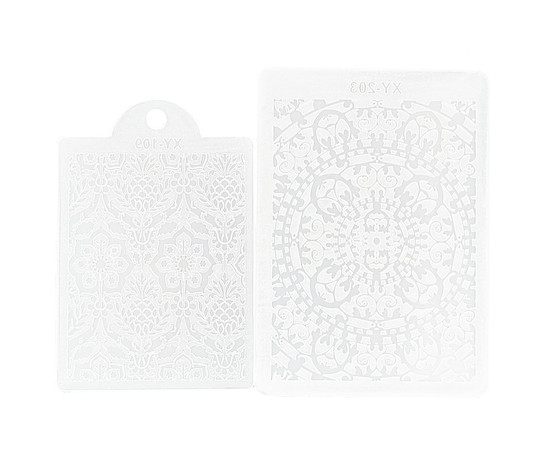 Зображення 3 Набір для стемпінгу штамп діаметр 4 см + пластина, колір матовий в асортименті