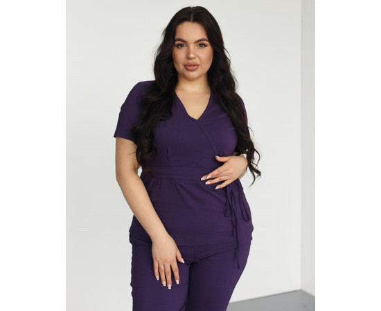 Зображення 7 Медичний костюм жіночий Ріо фіолетовий +SIZE р. 58, "БІЛИЙ ХАЛАТ" 346-335-704, Розмір: 58, Цвет: фиолетовый