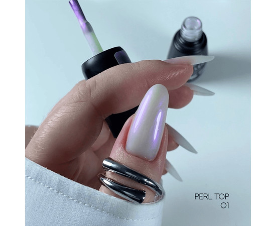 Изображение 2 Топ для гель-лака Siller Perl №01, 8 мл, Объем (мл, г): 8, Цвет: 01
