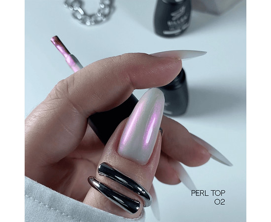 Зображення 2 Топ для гель-лака Siller Perl №02, 8 мл, Об'єм (мл, г): 8, Колір: 02