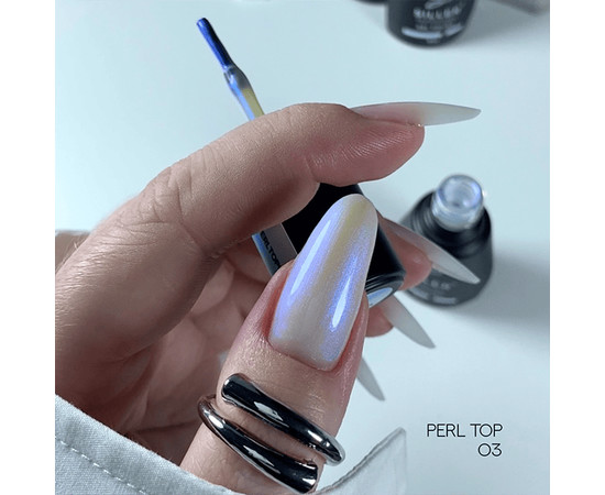Зображення 2 Топ для гель-лака Siller Perl №03, 8 мл, Об'єм (мл, г): 8, Колір: 03