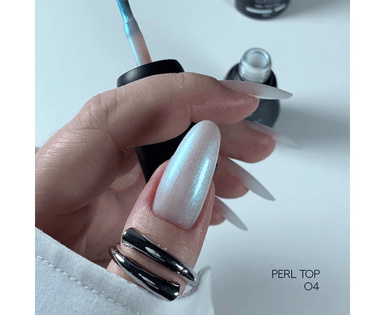 Зображення 2 Топ для гель-лака Siller Perl №04, 8 мл, Об'єм (мл, г): 8, Колір: 04