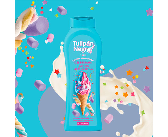 Зображення 2 Гель для душу Tulipan Negro Yummy Cream Зефірний єдиноріг, 650 мл