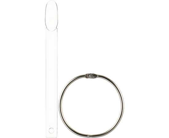 Изображение 2 Палитра-веер на кольце, овальная прозрачная Siller Professional, 50 типсов