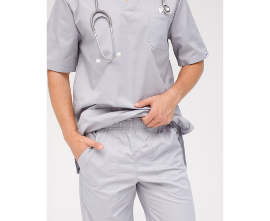 Зображення 4 Медичний костюм чоловічий Граніт сірий р. 52, "БІЛИЙ ХАЛАТ" 130-328-710, Розмір: 52, Цвет: сірий