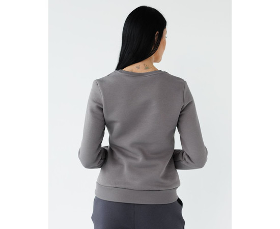 Изображение 2 Медицинский утепленный свитшот женский Аляска серо-коричневый р. M, "БЕЛЫЙ ХАЛАТ" 364-506-842, Размер: M, Цвет: серо-коричневый