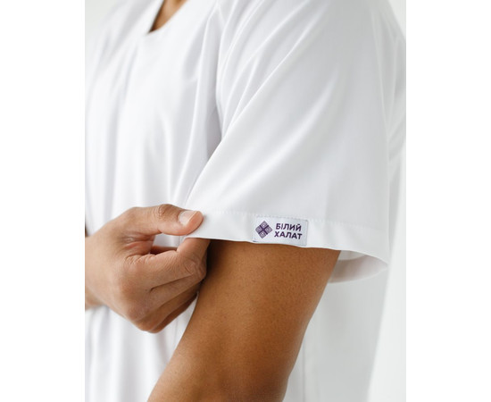 Зображення 6 Медичний костюм чоловічий Арізона білий р. 46, "БІЛИЙ ХАЛАТ" 482-324-924, Розмір: 46, Цвет: білий