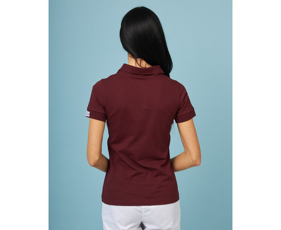 Зображення 2 Медичне поло жіноче вишневе р. L, "БІЛИЙ ХАЛАТ" 147-416-677, Розмір: L, Цвет: вишневий