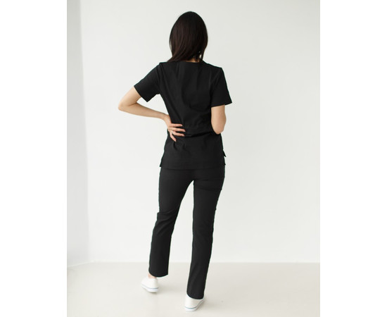 Зображення 2 Медичний костюм жіночий Ріо чорний р. 40, "БІЛИЙ ХАЛАТ" 135-321-707, Розмір: 40, Цвет: чорний