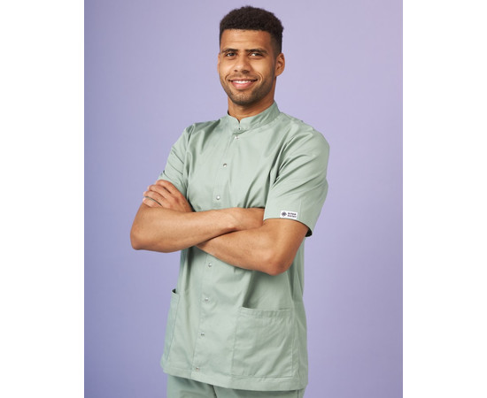 Изображение 3 Медицинский костюм мужской Лондон оливковый-серый р. 56, "БЕЛЫЙ ХАЛАТ" 133-357-679, Размер: 56, Цвет: оливковый-серый