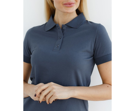 Зображення 3 Медичне поло жіноче темно-сіре р. L, "БІЛИЙ ХАЛАТ" 147-408-677, Розмір: L, Цвет: темно-сірий