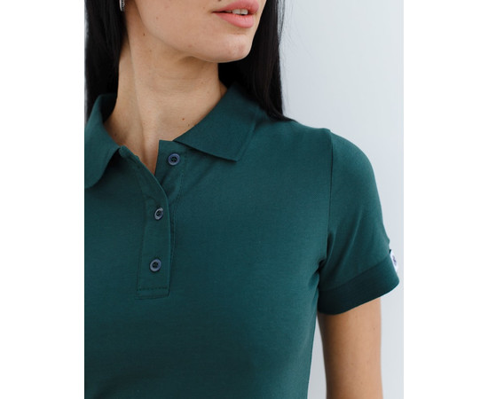 Зображення 3 Медичне поло жіноче темно-зелене р. S, "БІЛИЙ ХАЛАТ" 147-430-677, Розмір: S, Цвет: темно-зелений