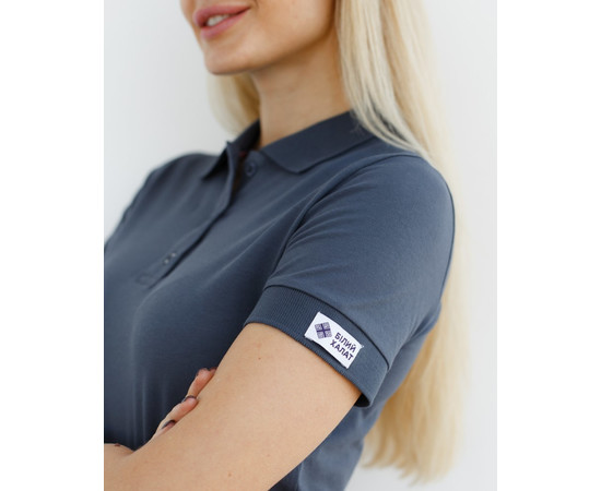 Зображення 4 Медичне поло жіноче темно-сіре р. S, "БІЛИЙ ХАЛАТ" 147-408-677, Розмір: S, Цвет: темно-сірий