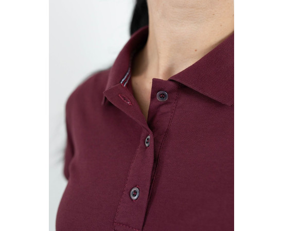 Зображення 4 Медичне поло жіноче вишневе р. M, "БІЛИЙ ХАЛАТ" 147-416-677, Розмір: M, Цвет: вишневий