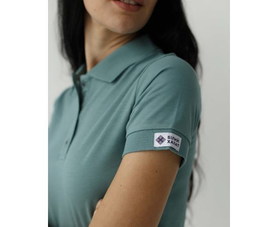 Зображення 4 Медичне поло жіноче блакитно-сіре р. M, "БІЛИЙ ХАЛАТ" 147-428-677, Розмір: M, Цвет: блакитно-сірий