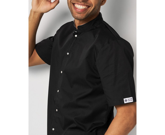 Зображення 5 Медичний костюм чоловічий Лондон чорний-білий р. 56, "БІЛИЙ ХАЛАТ" 133-362-679, Розмір: 56, Цвет: чорний білий