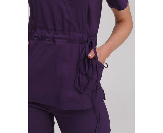 Изображение 5 Медицинский костюм женский Рио фиолетовый р. 44, "БЕЛЫЙ ХАЛАТ" 135-335-707, Размер: 44, Цвет: фиолетовый