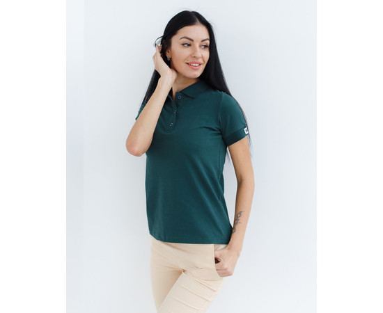 Зображення 5 Медичне поло жіноче темно-зелене р. S, "БІЛИЙ ХАЛАТ" 147-430-677, Розмір: S, Цвет: темно-зелений