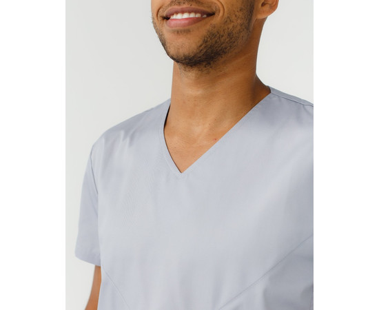 Изображение 5 Медицинский костюм мужской Милан серый р. 52, "БЕЛЫЙ ХАЛАТ" 134-328-708, Размер: 52, Цвет: серый