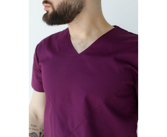 Зображення 6 Медичний костюм чоловічий Мілан фіолетовий р. 56, "БІЛИЙ ХАЛАТ" 134-335-708, Розмір: 56, Цвет: фиолетовый