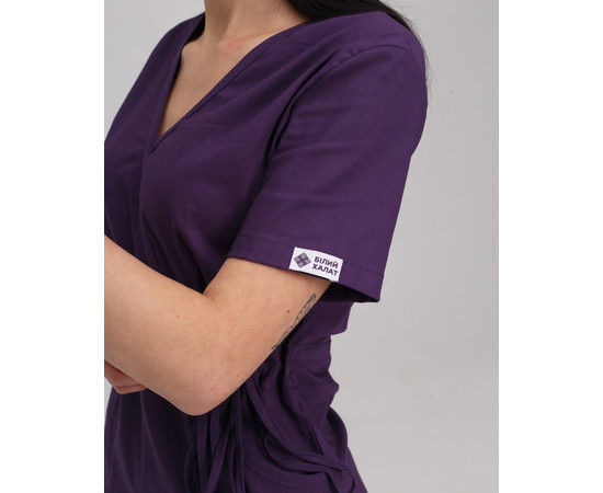 Изображение 6 Медицинский костюм женский Рио фиолетовый р. 44, "БЕЛЫЙ ХАЛАТ" 135-335-707, Размер: 44, Цвет: фиолетовый