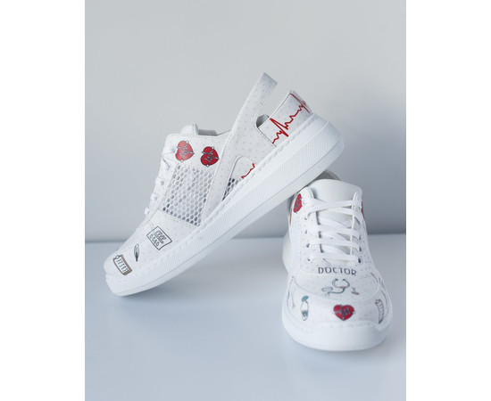 Изображение 6 Обувь медицинская кроссовки с открытой пяткой Doctor PU подошва р. 39, "БЕЛЫЙ ХАЛАТ" 347-324-849, Размер: 39, Цвет: doctor