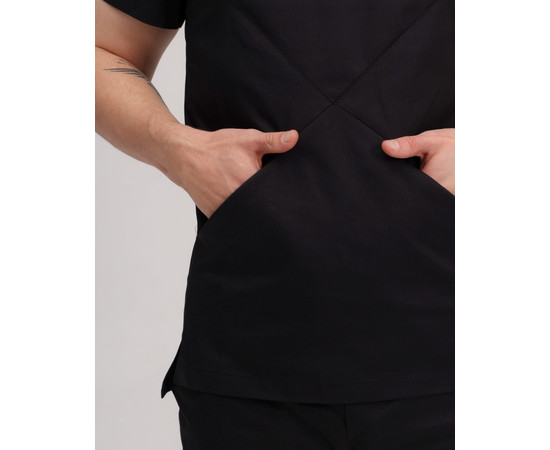 Зображення 6 Медичний костюм чоловічий Мілан чорний р. 54, "БІЛИЙ ХАЛАТ" 134-321-708, Розмір: 54, Цвет: чорний