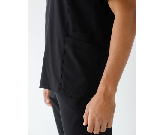 Зображення 6 Медичний костюм чоловічий Арізона чорний р. 56, "БІЛИЙ ХАЛАТ" 482-321-924, Розмір: 56, Цвет: чорний